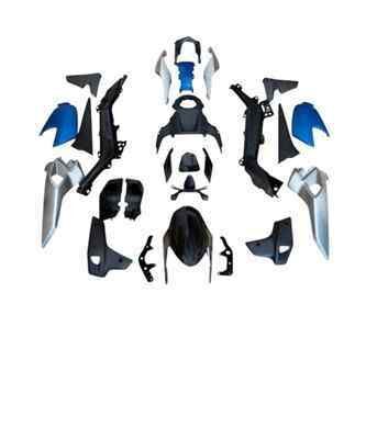 Cf Moto Kaporta Seti Mavi-Siyah Nk250 (26 Parça)