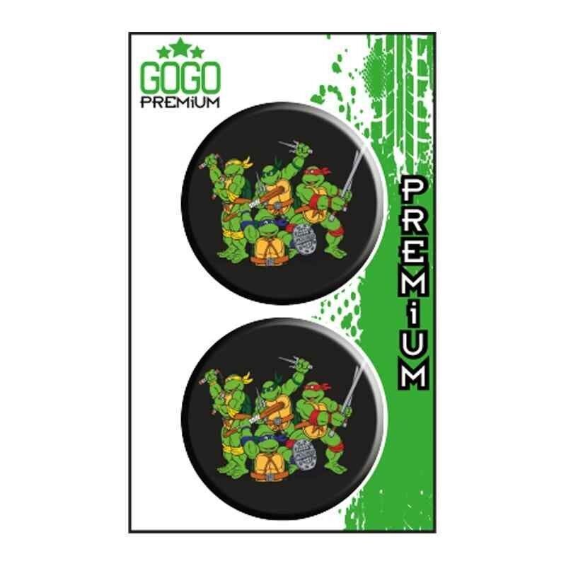 Ninja Kaplumbağa (5X5 Cm) İkili Damla Etiket