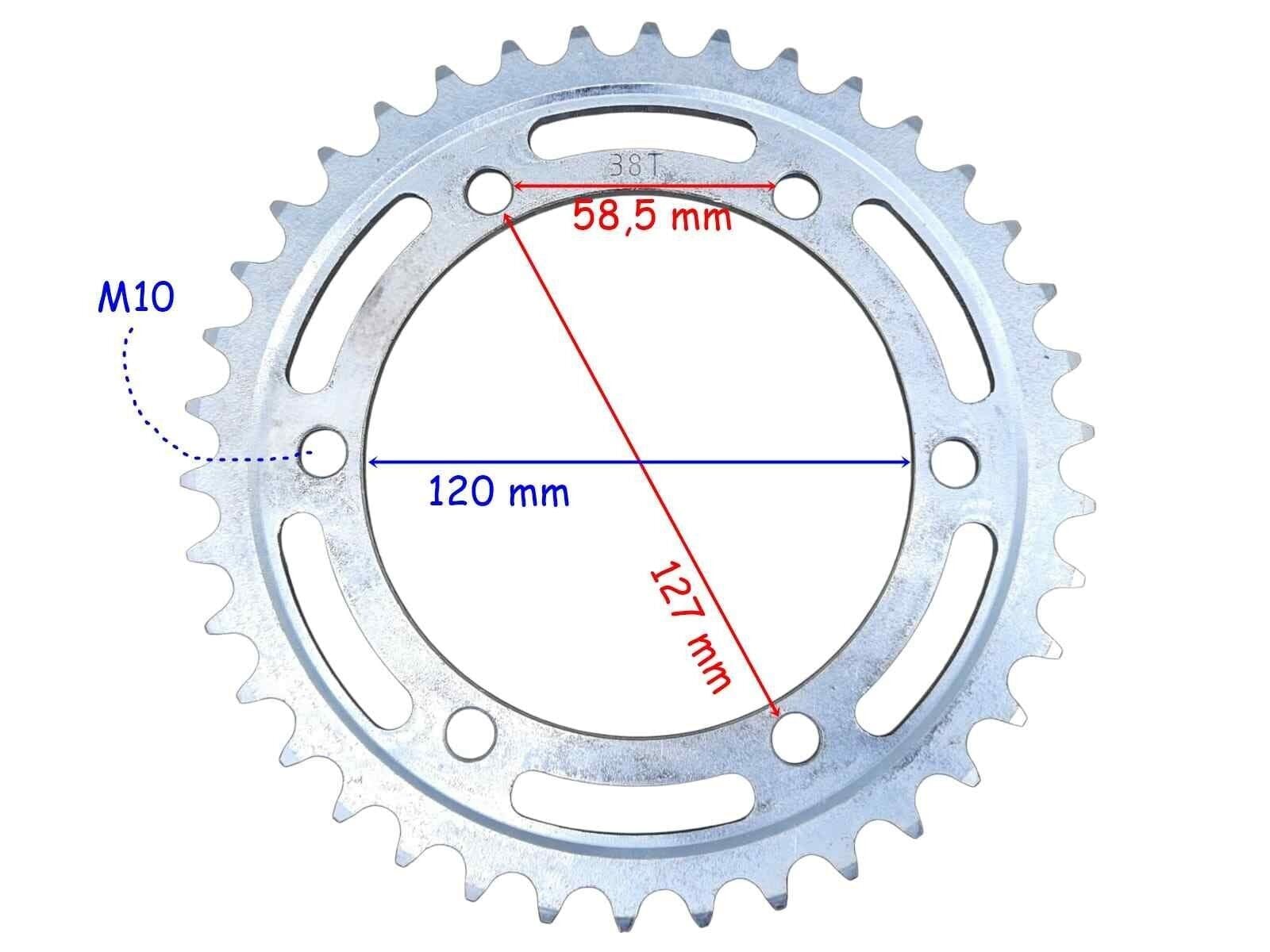 Honda Arka Dişli 520-38T İç 120 Mm 6 Delikli Cbr 250 R 250 Abs(2011-2018) Öm