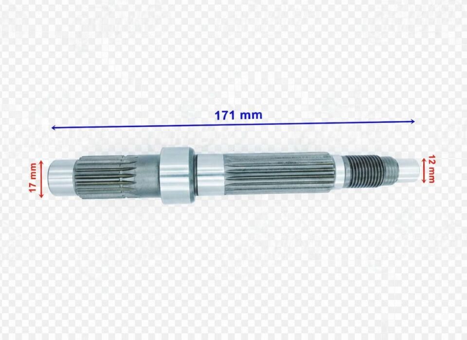 Atv Pumarex Şanzıman Çıkış Mili 170Xuzun 19 Freze 51Xöm