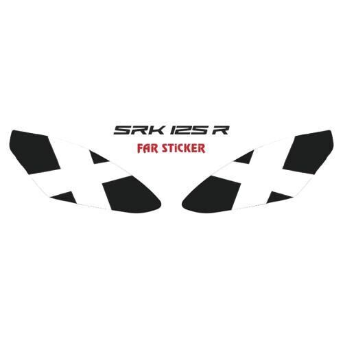 Rks Srk 125 R 2023 - 2025 Uyumlu Far Sticker Beyaz X