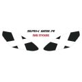 Rks Srk 125 R 2023 - 2025 Uyumlu Far Sticker Beyaz X