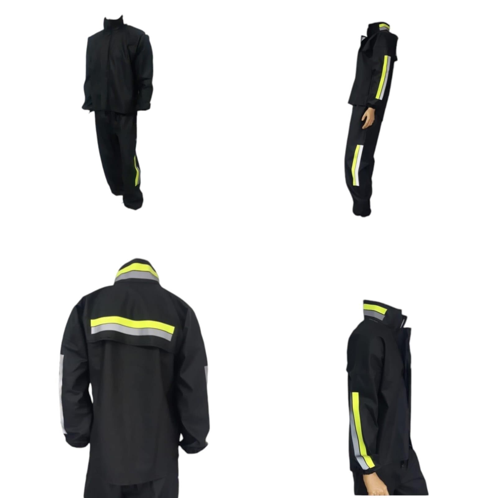 Motosiklet Yağmurluk Alt-Üst Siyah S Beden