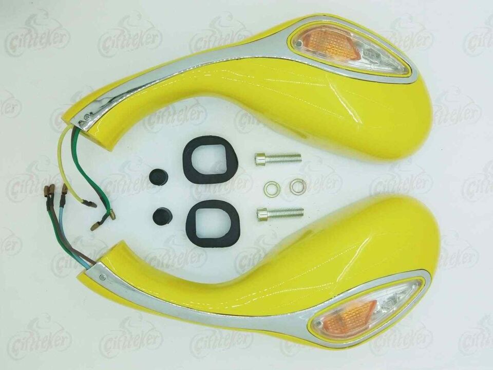 Scooter Ayna Sinyalli Sarı