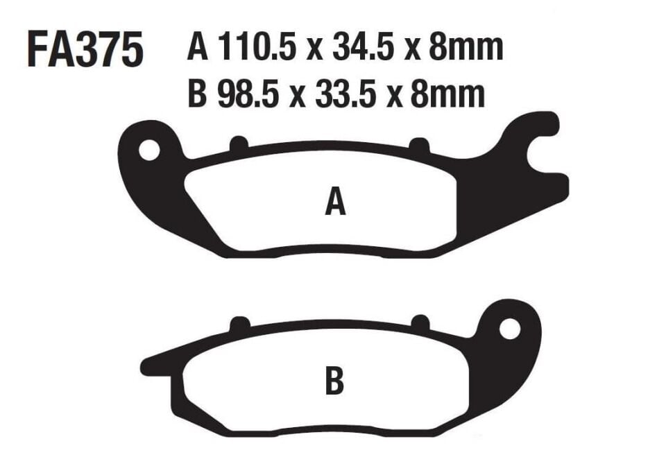 Rks Cub Sniper Ön Fren Disk Balatası Fa375