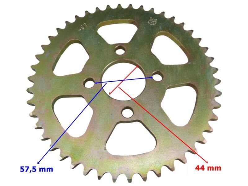 Terratrack 200 Arka Dişli 428-46T İç 44X4 Delikli Ind Öm