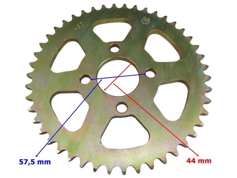 Terratrack 200 Arka Dişli 428-46T İç 44X4 Delikli Ind Öm