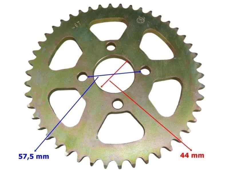 Terratrack 200 Arka Dişli 428-46T İç 44X4 Delikli Ind Öm