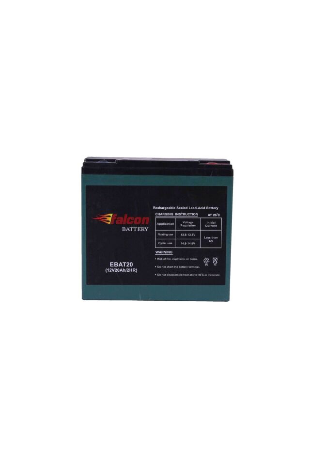 Falcon Elektrikli Angel 250 (250 W) 12-V 20 Ahr-Akü Orjinal Orijinal
