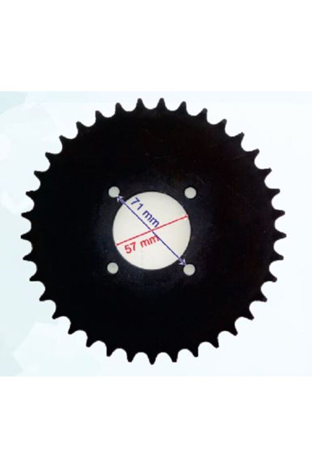 Atv Arka Dişli 520-37T İç 58X4 Delikli Ind Öm