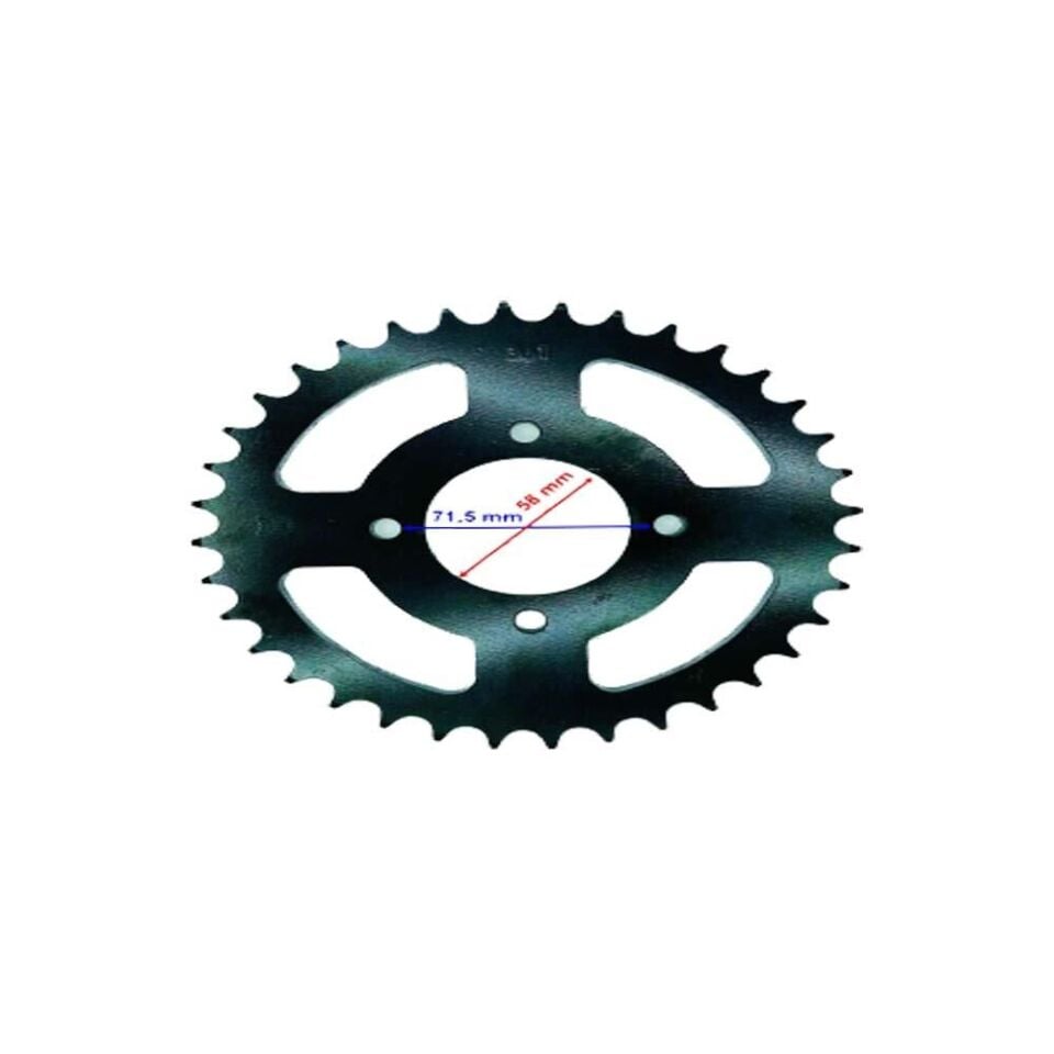 Atv Arka Dişli 530-36T İç 58X4 Delikli Ind Öm