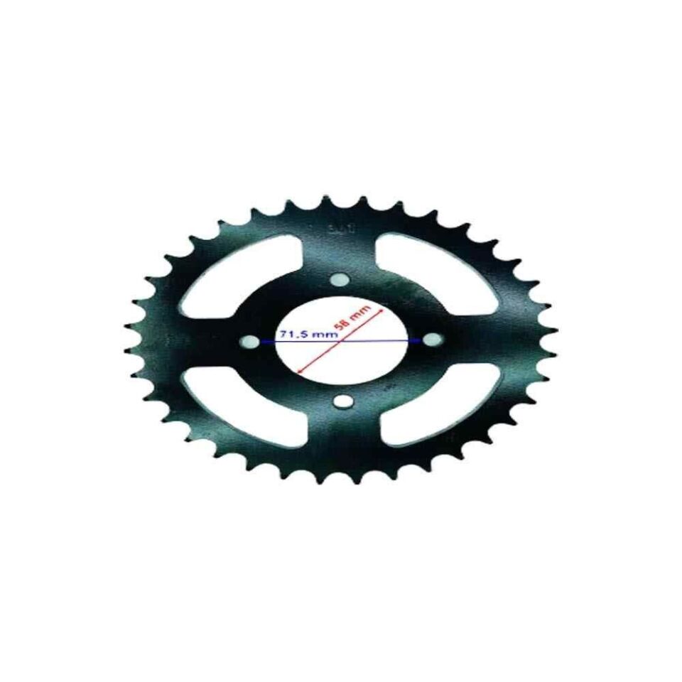 Atv Arka Dişli 530-36T İç 58X4 Delikli Ind Öm