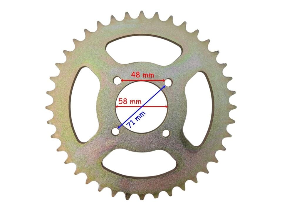 Atv Arka Dişli 530-40T İç 58X4 Delikli Ind Öm