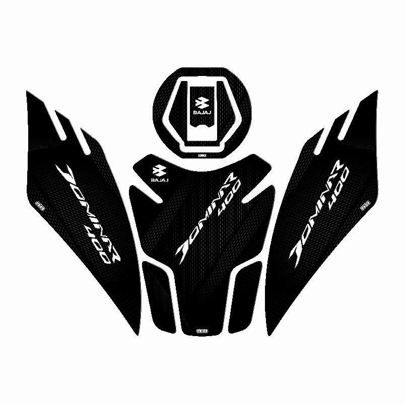 Bajaj Dominar 400 2017 - 2024 Uyumlu Tank Pad Set 003