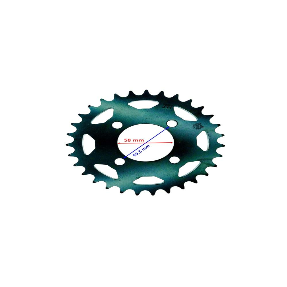 Atv Arka Dişli 530-31T İç 58X4 Delikli Ind Öm