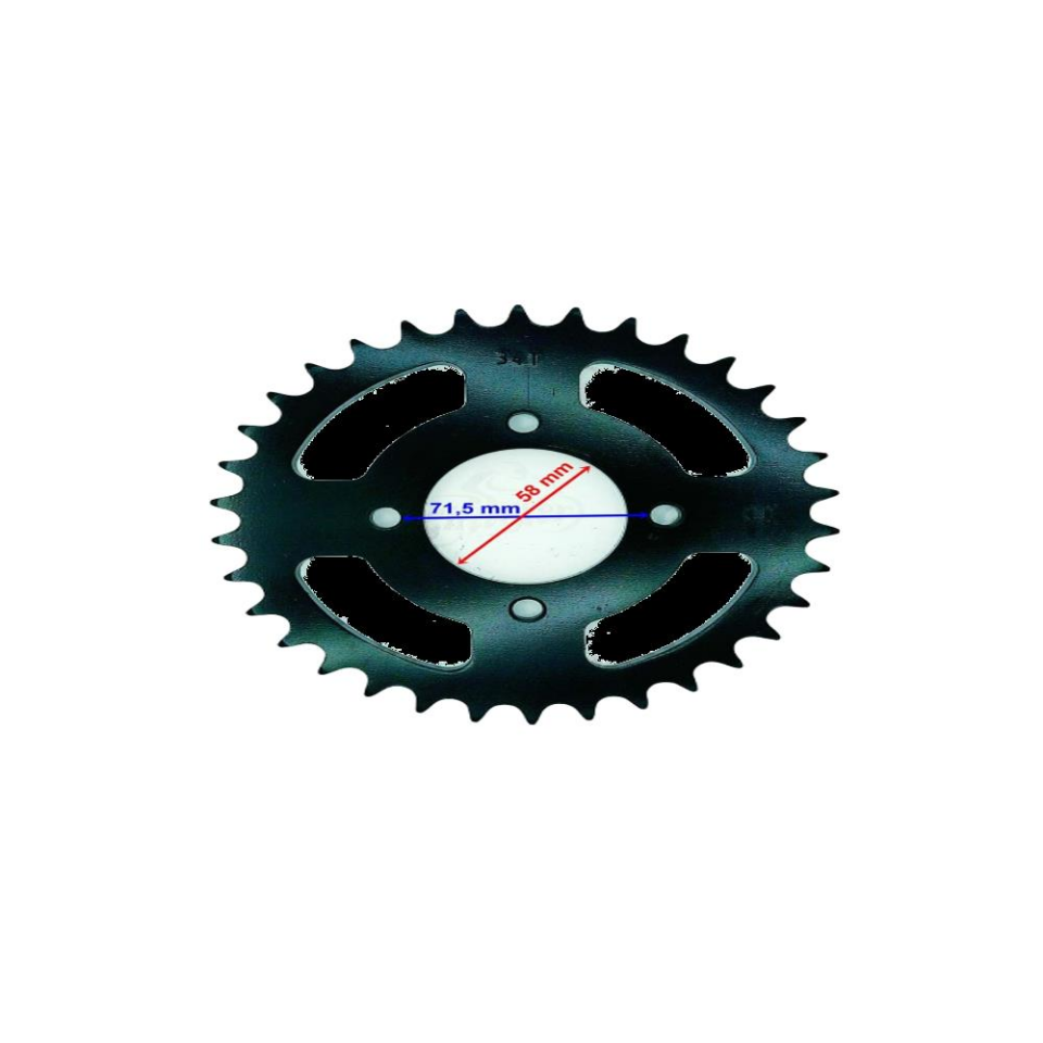 Atv Arka Dişli 530-34T İç 58X4 Delikli Öm