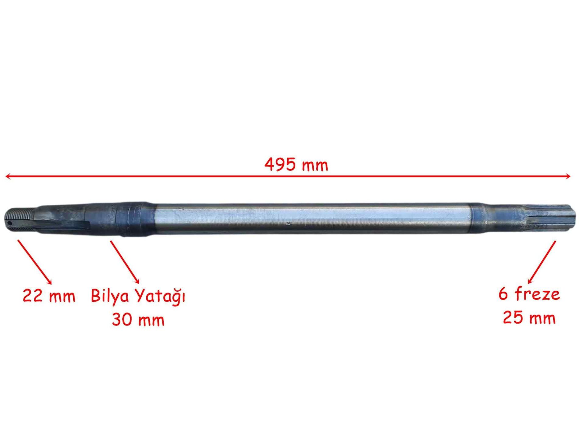 Kuba E-Yük Arabası Aks 495 Mm Bilya Yatağı 30 6 Freze Öm