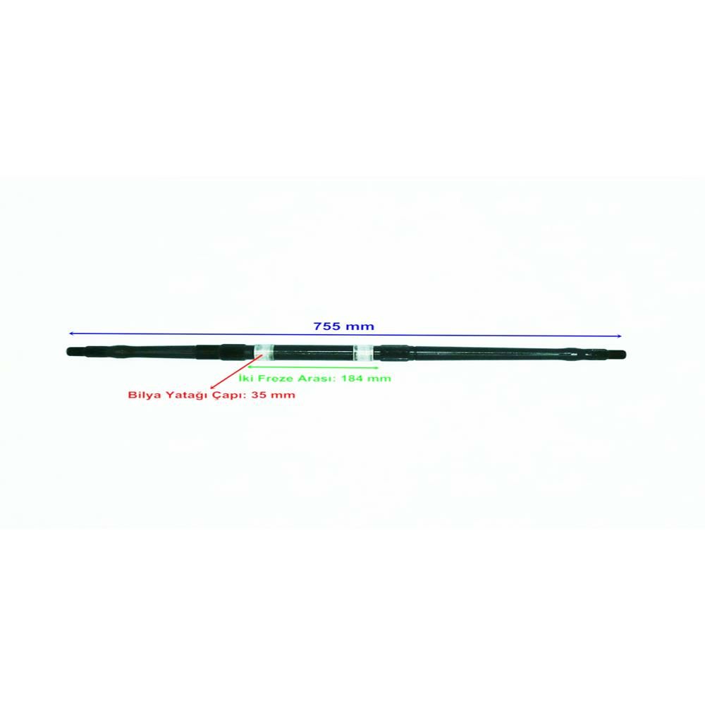 Atv Apachi Bs 150 Aks 755 Mm Tek Yivli Bilya Yatağı 35 Mm 23 Freze Öm