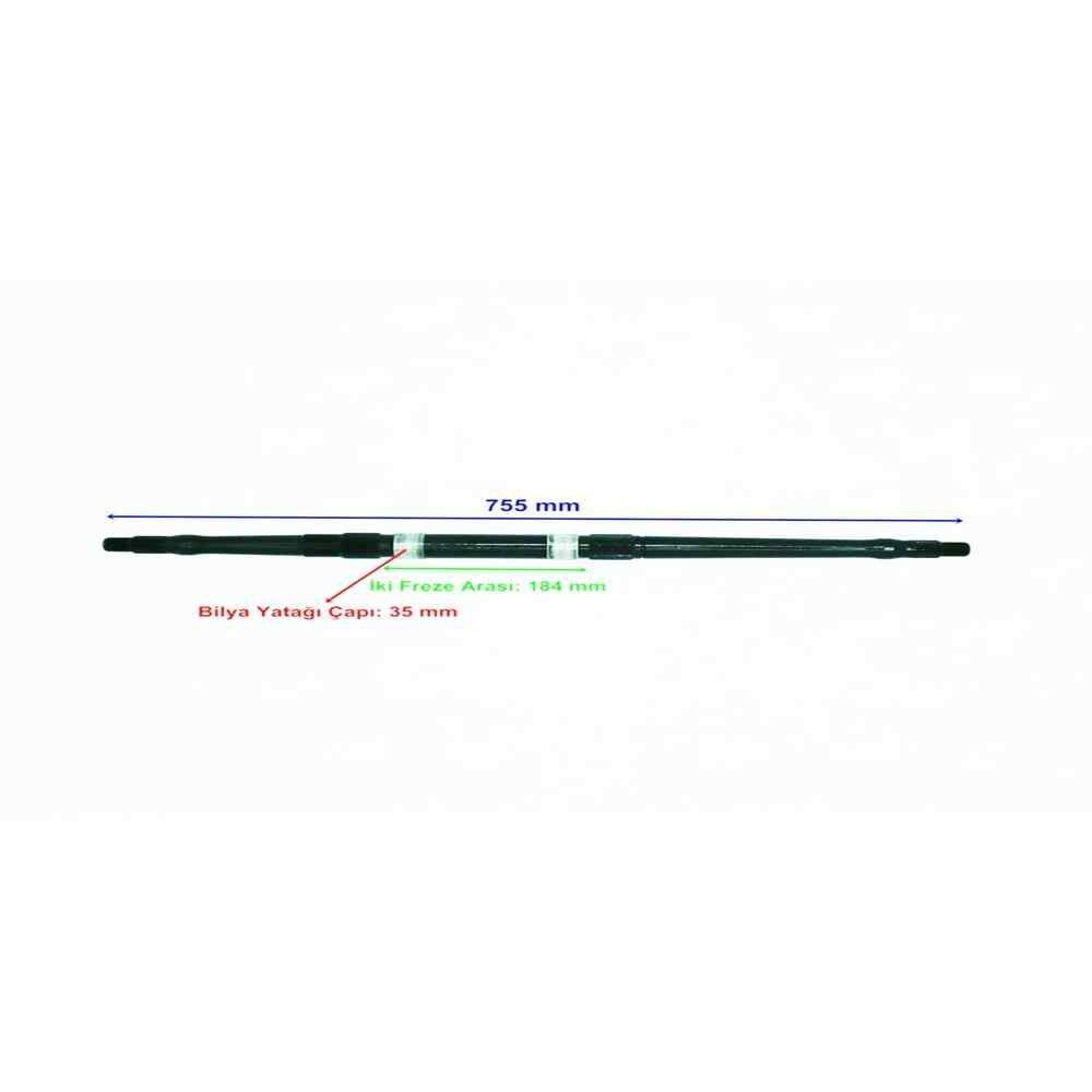 Atv Apachi Bs 150 Aks 755 Mm Tek Yivli Bilya Yatağı 35 Mm 23 Freze Öm