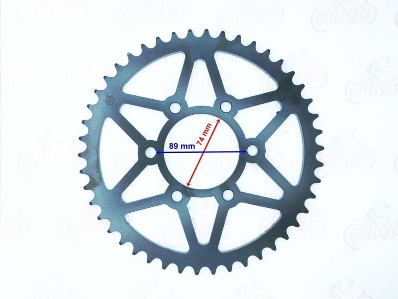 Hyosung Gv250 Arka Dişli 520-42T İç 74 Mm 6 Delikli Ind Öm