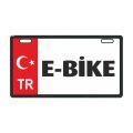 Kırmızı E-Bike Plakalık