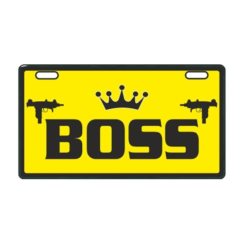 Sarı Boss E-Bike Plakalık