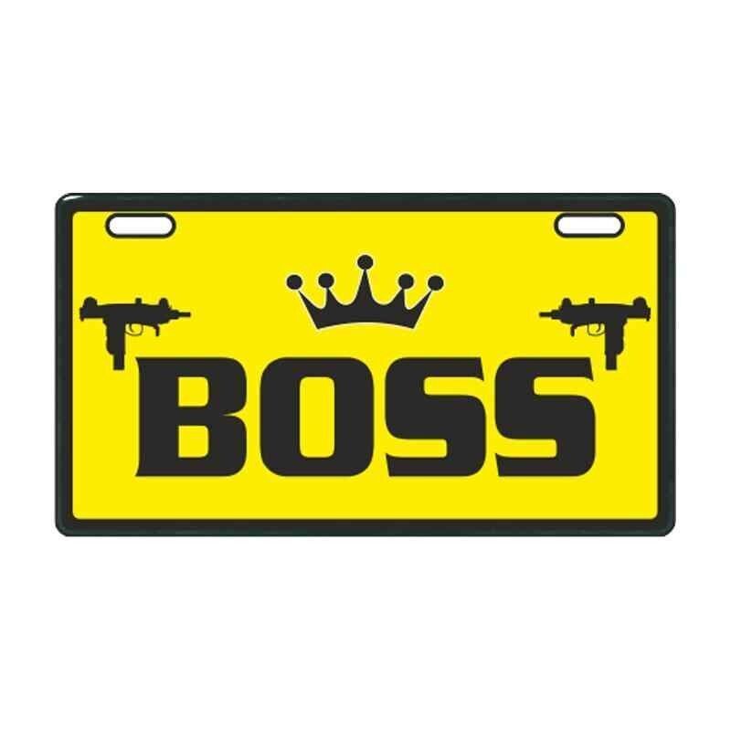 Sarı Boss E-Bike Plakalık