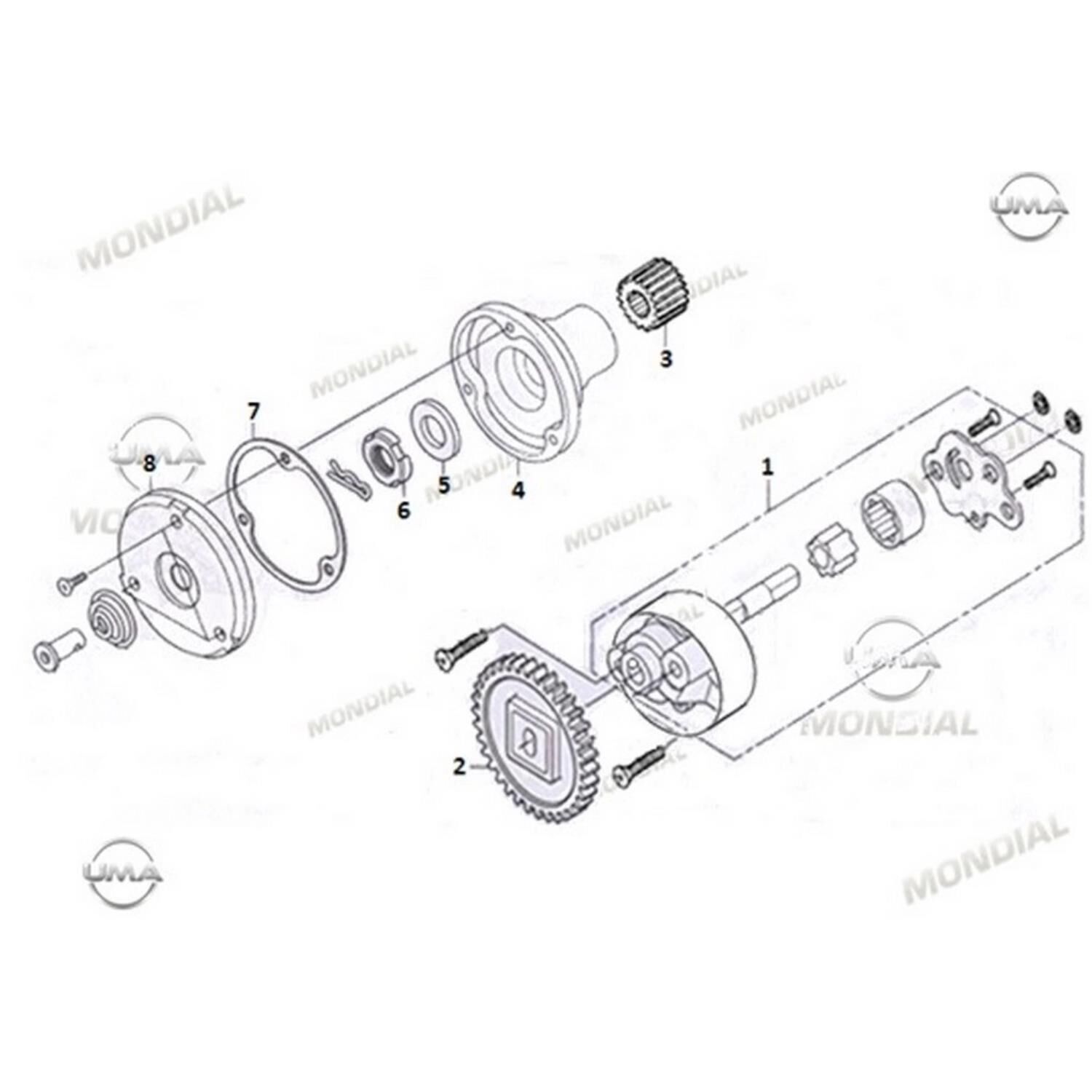 Ucg 110 Yağ Pompası Rotor Kapağı Orj