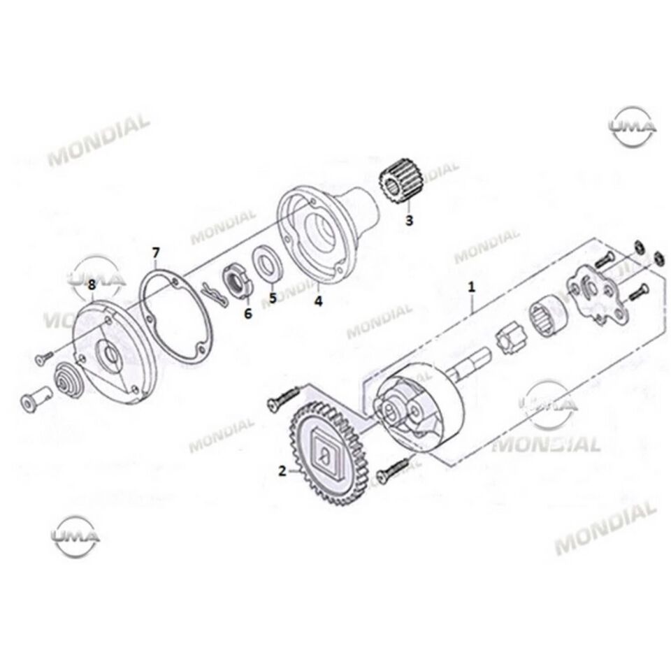 Ucg 110 Yağ Pompası Rotor Kapağı Orj