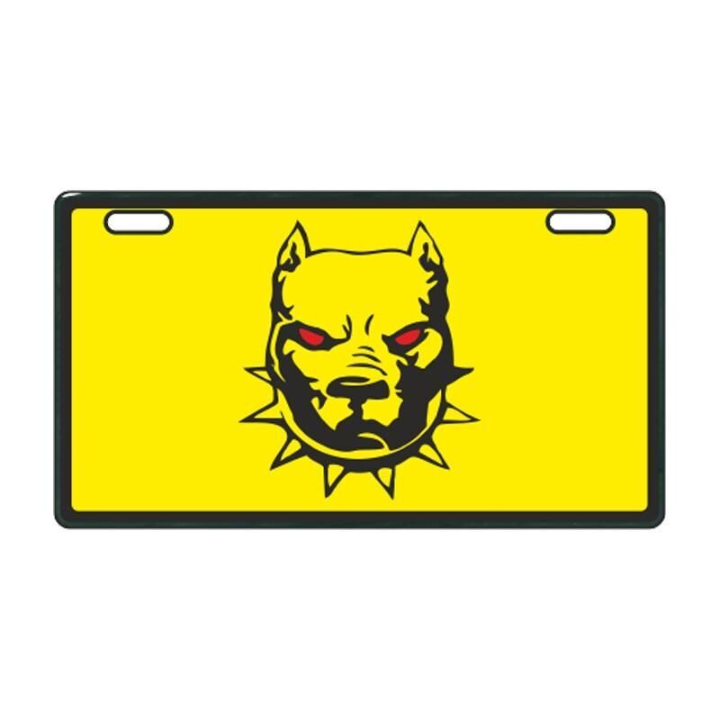 Sarı Pitbull E-Bike Plakalık