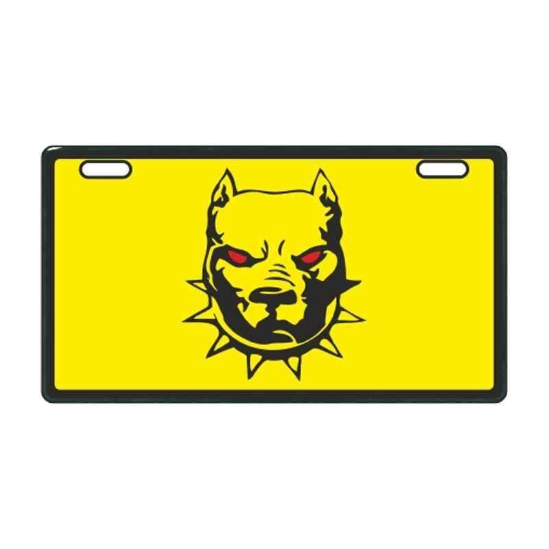 Sarı Pitbull E-Bike Plakalık