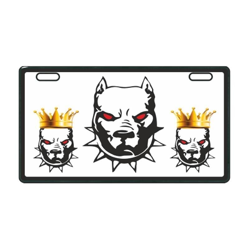 Beyaz Pitbull E-Bike Plakalık