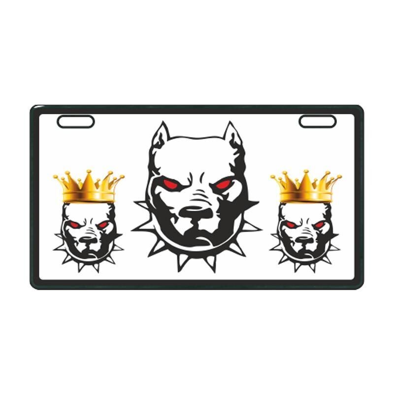 Beyaz Pitbull E-Bike Plakalık