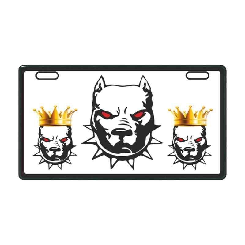 Beyaz Pitbull E-Bike Plakalık