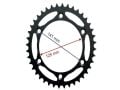 Cf Moto Apachi Arka Dişli 520-40T İç 125 Mm 6 Delikli Ind Öm