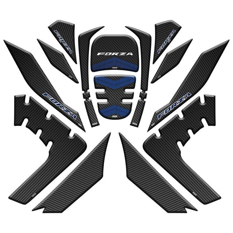 Honda Forza 2018 - 2020 Uyumlu Tank Pad Set 007