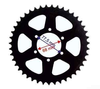 Rx3 Evo Arka Dişli 520-43T İç 68X6 Delikli Ind Öm