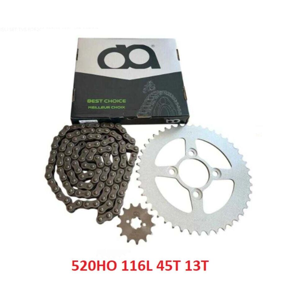Tvs Ön Dişli+Arka Dişli+Zincir Set Apache Rtr 200 520Ho-116L-45-13