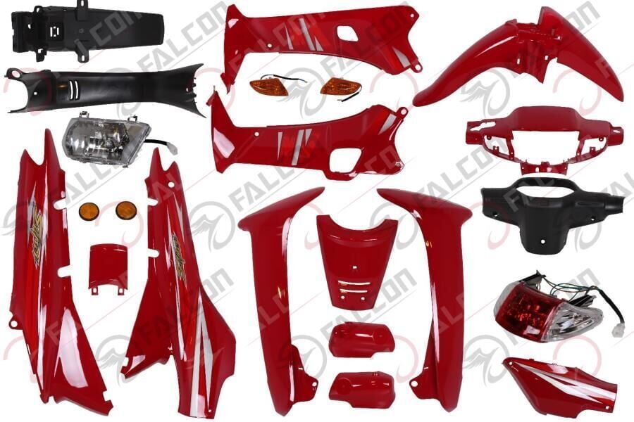 Bisan Lifan Kaporta Seti Kırmızı (Far Stop Dahil)