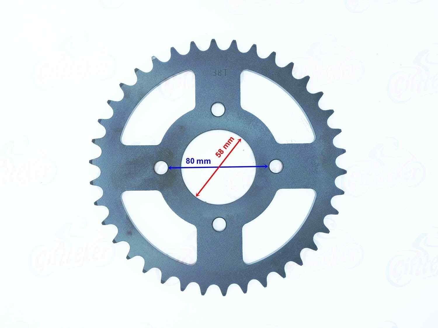250Mct Arka Dişli 520-38T İç 58 Mm Öm
