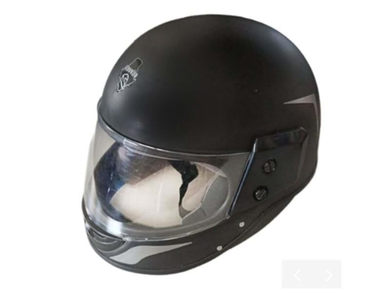 Kask Çeneli Mat Siyah