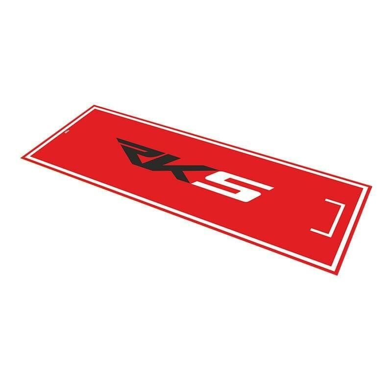 Rks Uyumlu Kırmızı Desenli 80 X 220 Cm Kaydırmaz Motosiklet Halısı