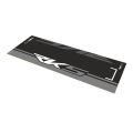 Rks Uyumlu Siyah - Gri Desenli 80 X 220 Cm Kaydırmaz Motosiklet Halısı