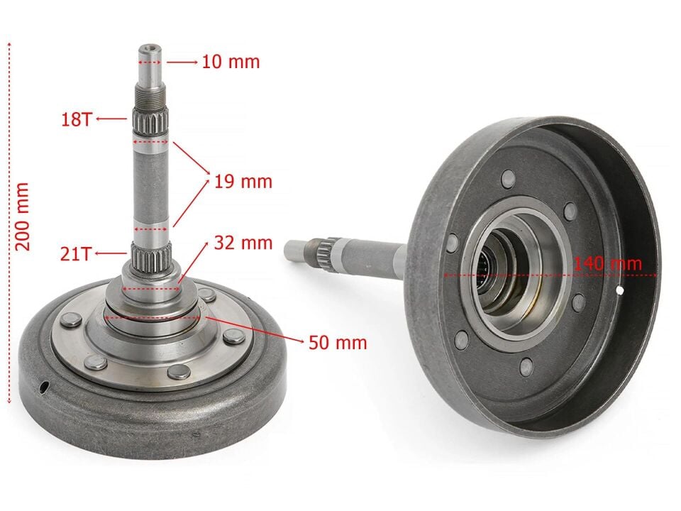 Atv Hısun 400 Kavrama Tası Yağda Çalışan