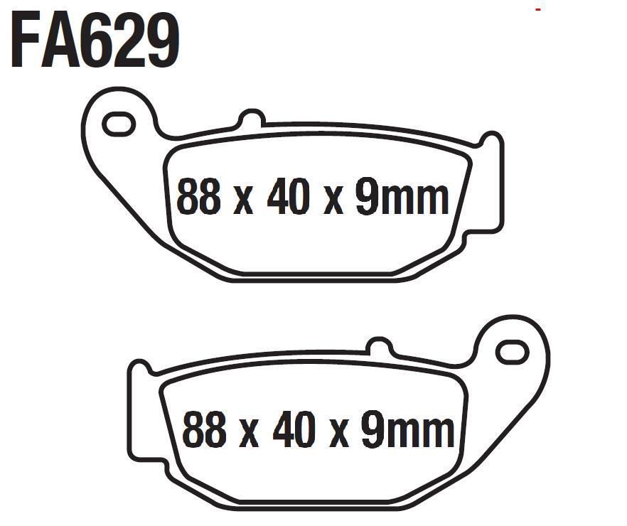 Cf Moto Sr250-450 Nk 250 Arka Fren Disk Balatası (Abs) Fa629