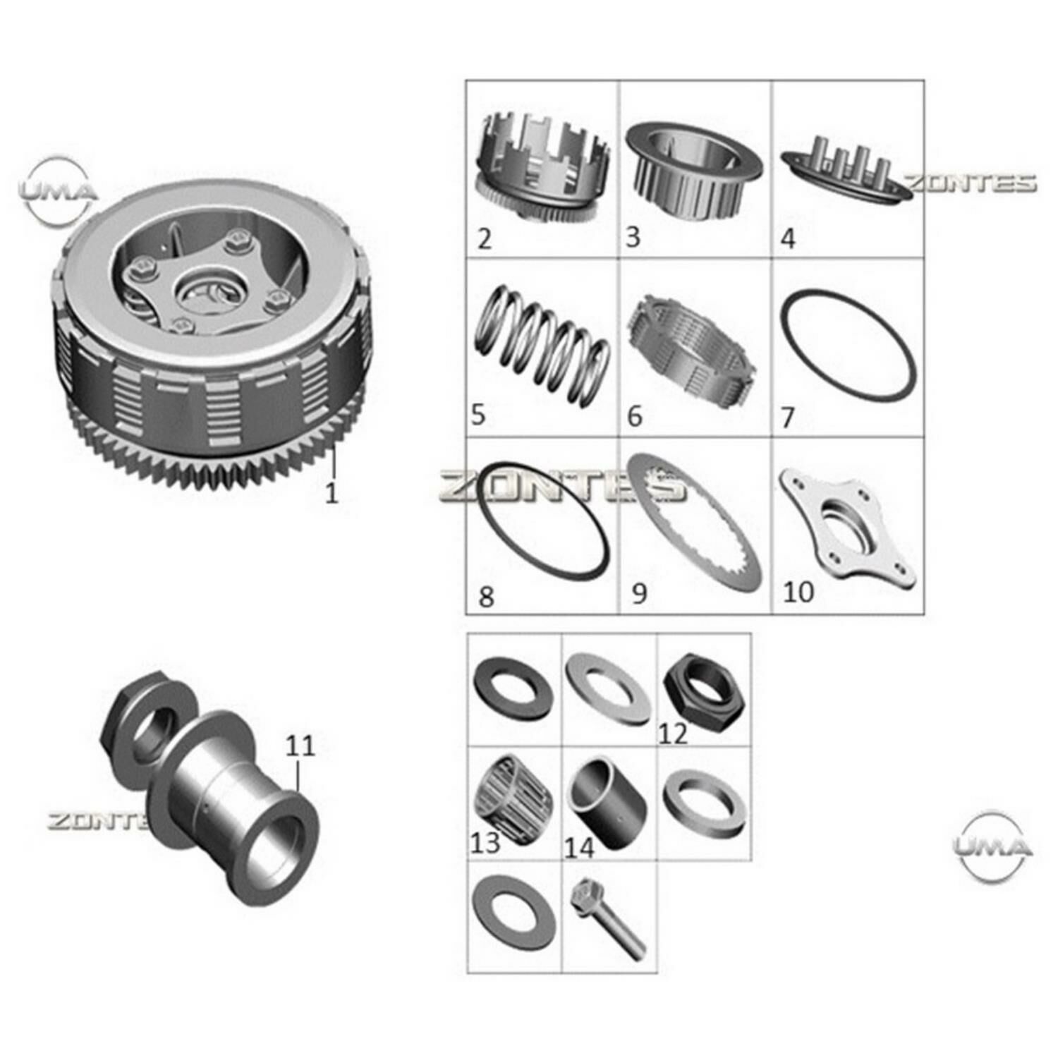 Zontes S250 Masura Rulman K27-32-29,2 Orj