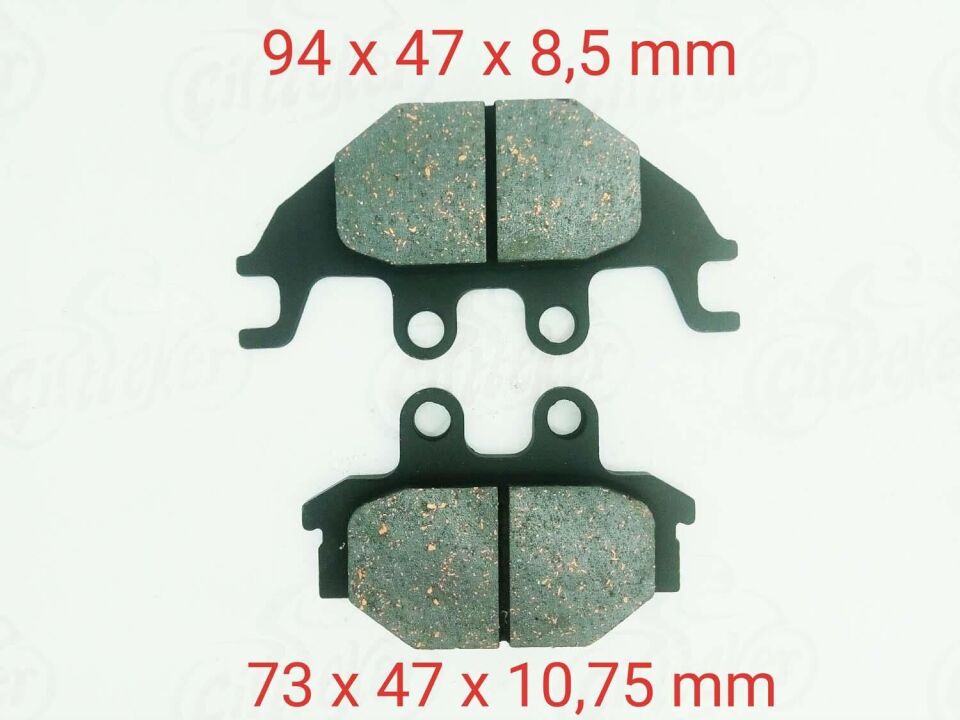 Atv Ön-Arka Fren Disk Balatası Fa377 Kymco Mxu 250-300-300 R-500-500İ Tgb Blade 325-425-450-525-550