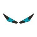 Rks R250 2023 - 2024 Uyumlu Far Sticker X Mavi