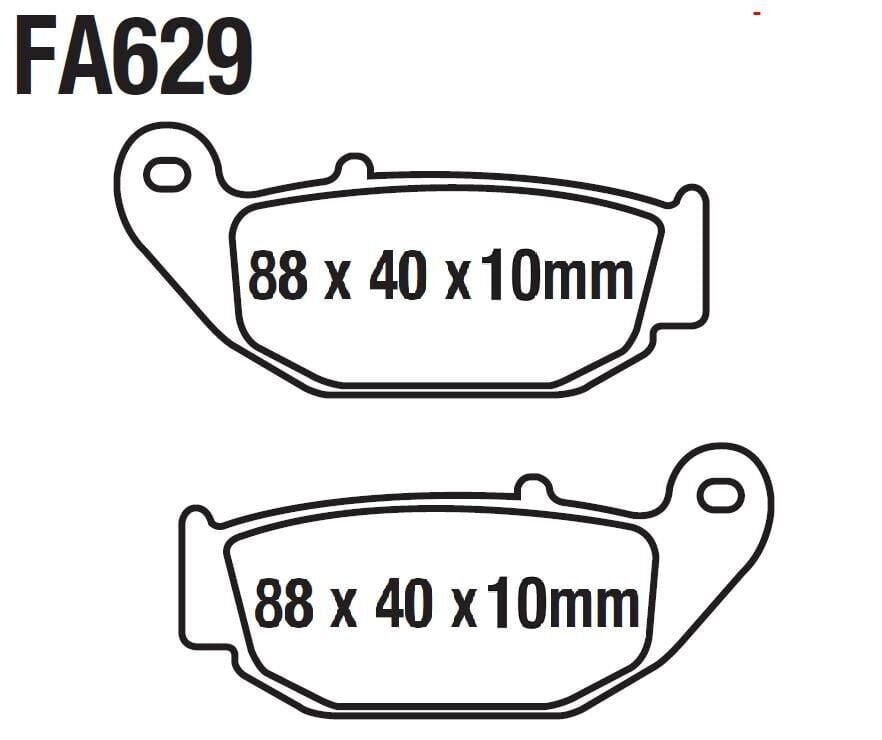 Cf Moto Sr250-450 Nk 250 Arka Fren Disk Balatası Ask (Abs) Fa629