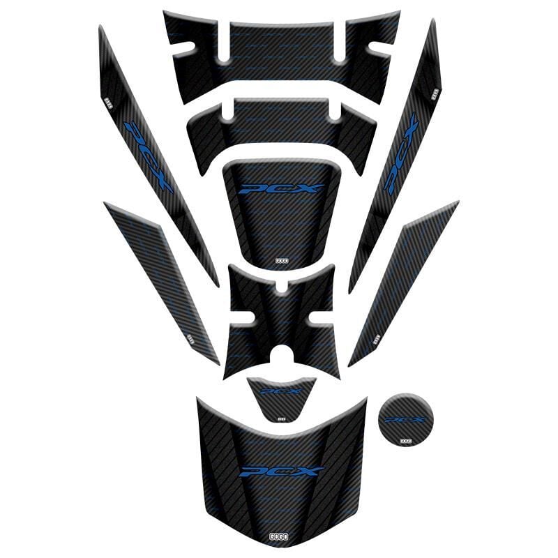 Honda Pcx 2018 - 2020 Uyumlu Tank Pad Set 008